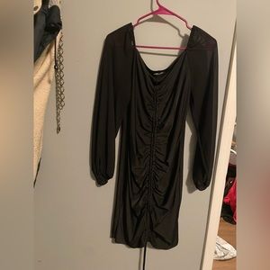 Black long sleeve dress